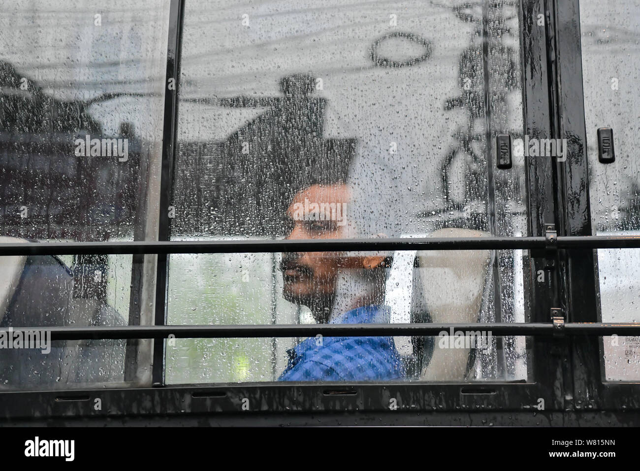 HD wallpaper: man near glass window pane, man staring out a window