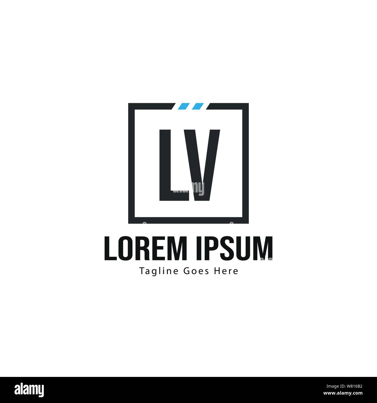Abstract letter VL logo stock vector. Illustration of initials - 202359976