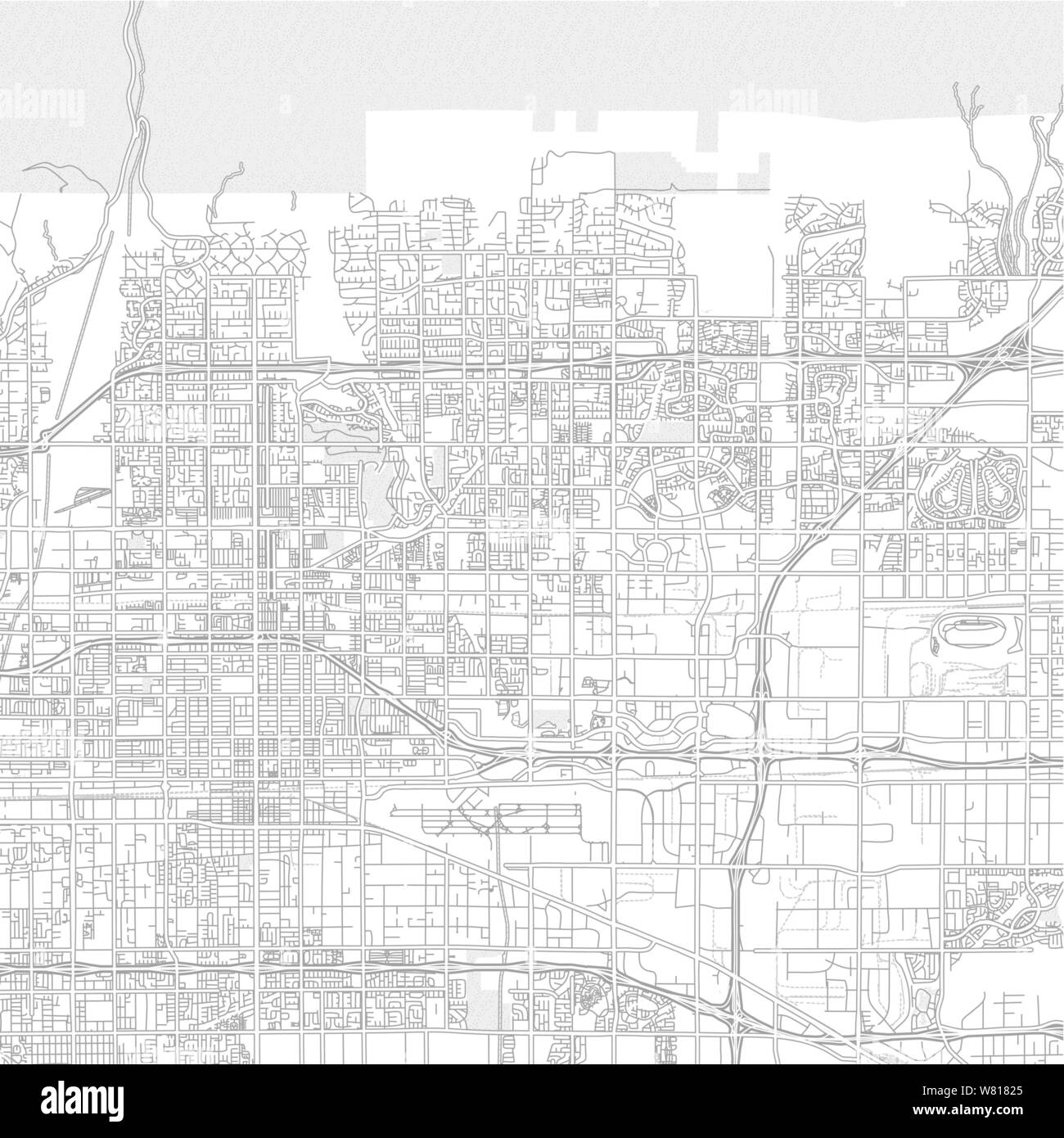 Rancho Cucamonga, California, USA, bright outlined vector map with bigger  and minor roads and steets created for infographic backgrounds Stock Vector  Image \u0026 Art - Alamy, image size:1300x1390