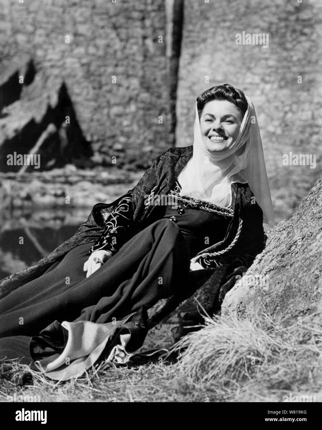 Joanne Dru, on-set of the Film, 'The Warriors', Allied Artists, 1955 Stock Photo