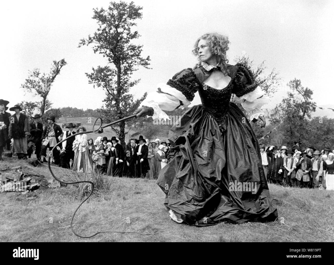 Faye Dunaway, on-set of the Film, 'The Wicked Lady', Cannon Group, MGM/UA, 1983 Stock Photo