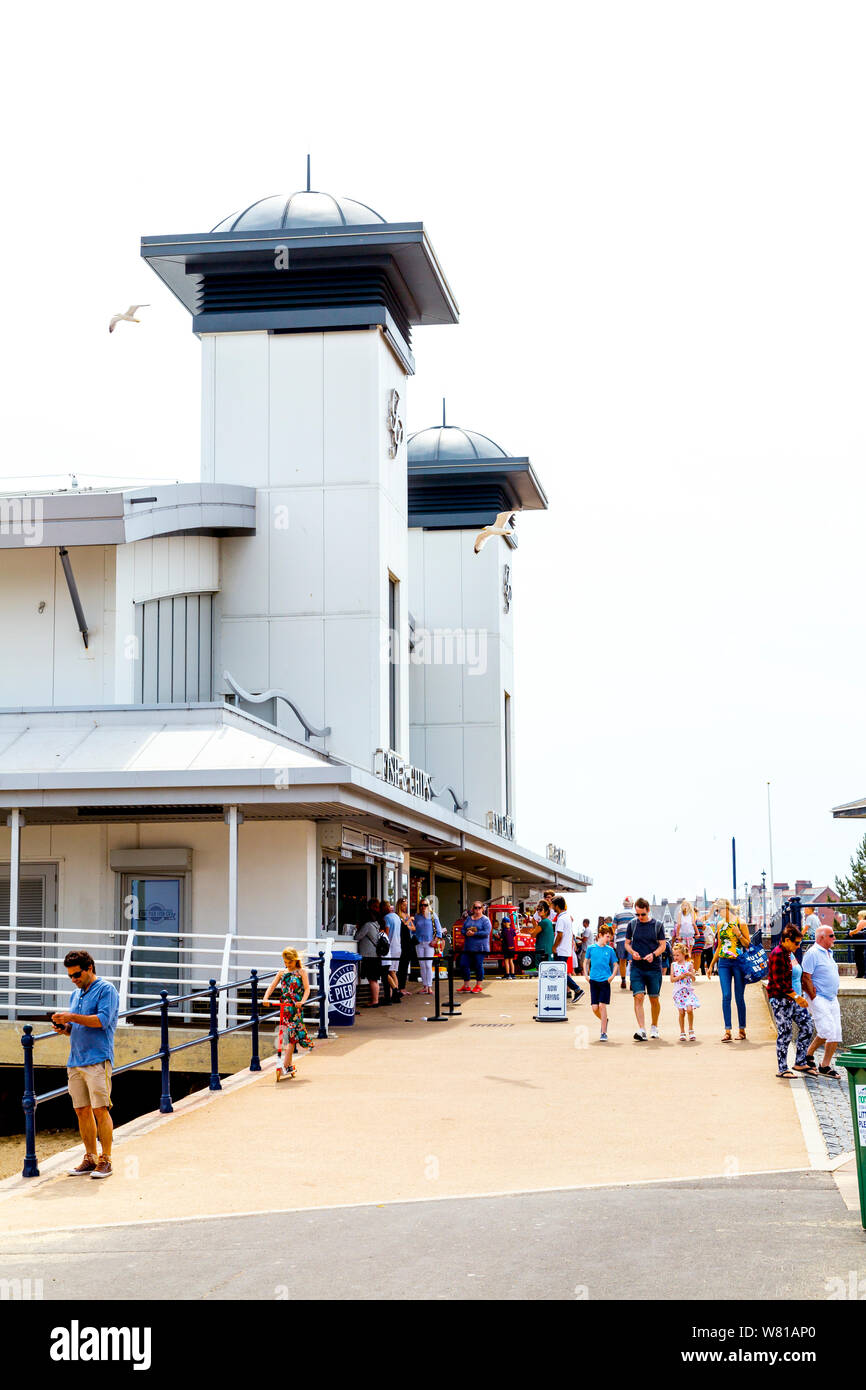 Entrance to the Pier in Felixstowe, UK Stock Photo