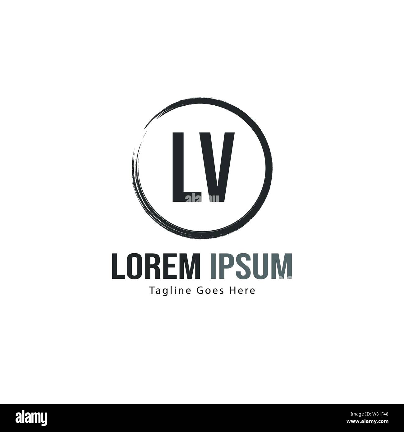 Premium Vector  Initial letter vl lv logo design vector illustration