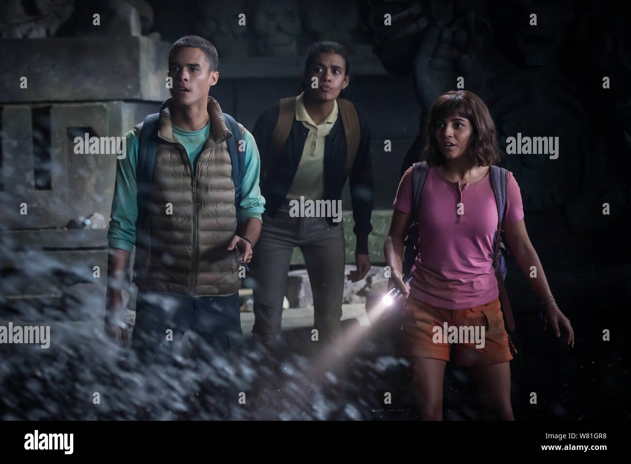 RELEASE DATE: August 9, 2019 TITLE: Dora and the Lost City of Gold STUDIO: Paramount Pictures DIRECTOR: James Bobin PLOT: Dora, a teenage explorer, leads her friends on an adventure to save her parents and solve the mystery behind a lost city of gold. STARRING: MICHAEL PENA as Dora's father, ISABELA MONER as Dora, EVA LONGORIA as Elena. (Credit Image: © Paramount Pictures/Entertainment Pictures) Stock Photo