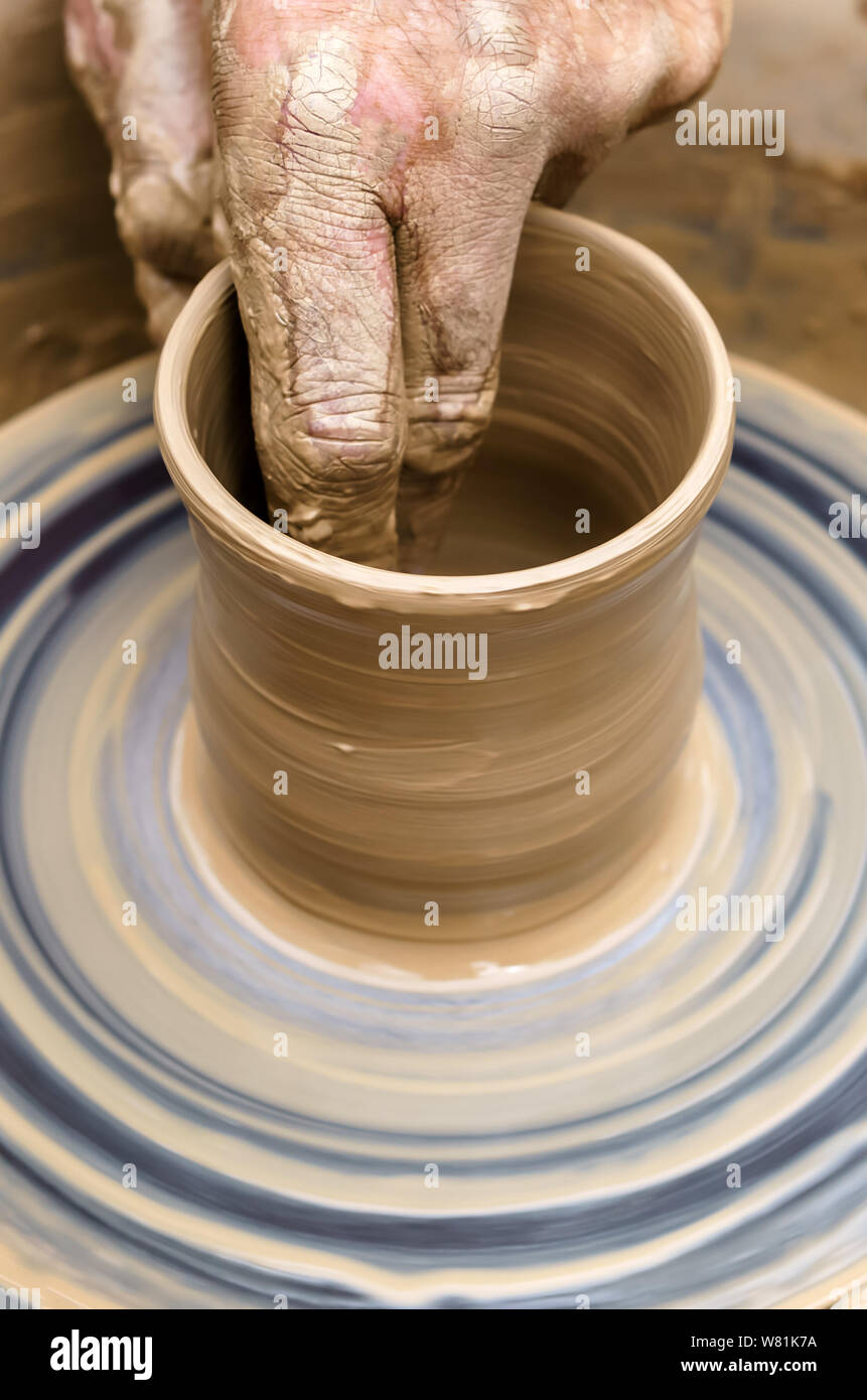 Hand molded sale pottery