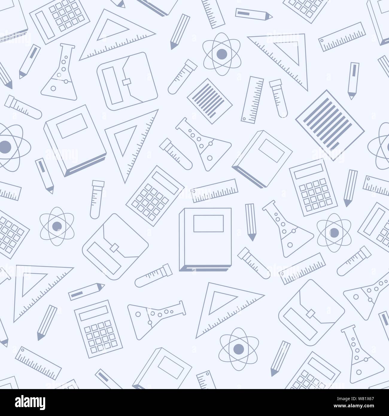 School seamless pattern Stock Vector