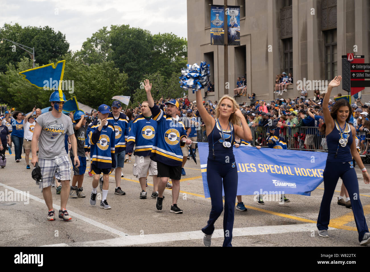 St. Louis Blues celebrate Stanley Cup victory with colorful parade