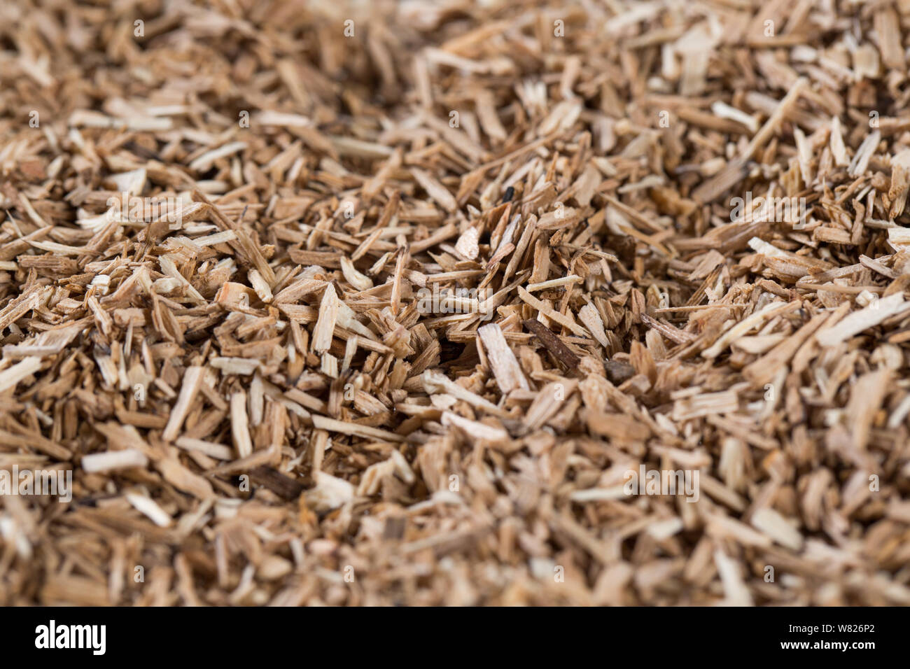 pieces of wood chip smoking element giving flavor and taste many