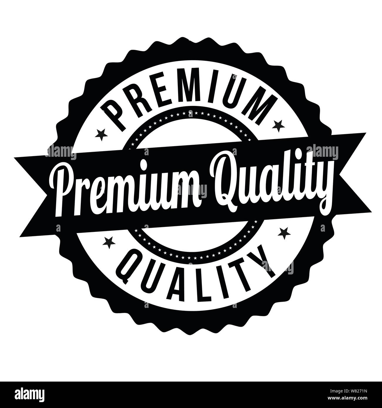 Premium quality label or sticker on white background, vector illustration  Stock Vector Image & Art - Alamy