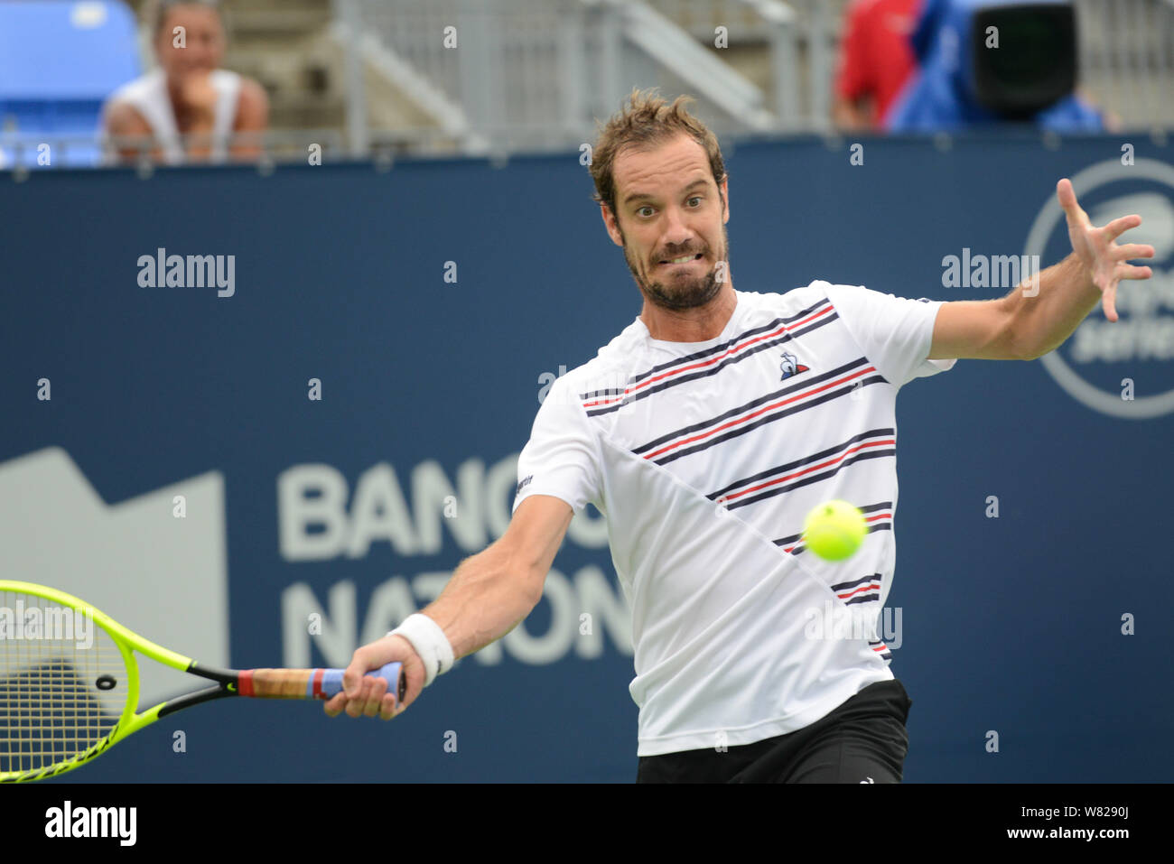 Montreal, Quebec, Canada. 7th Aug, 2019. RICHARD GASQUET of France in his second round match v. K