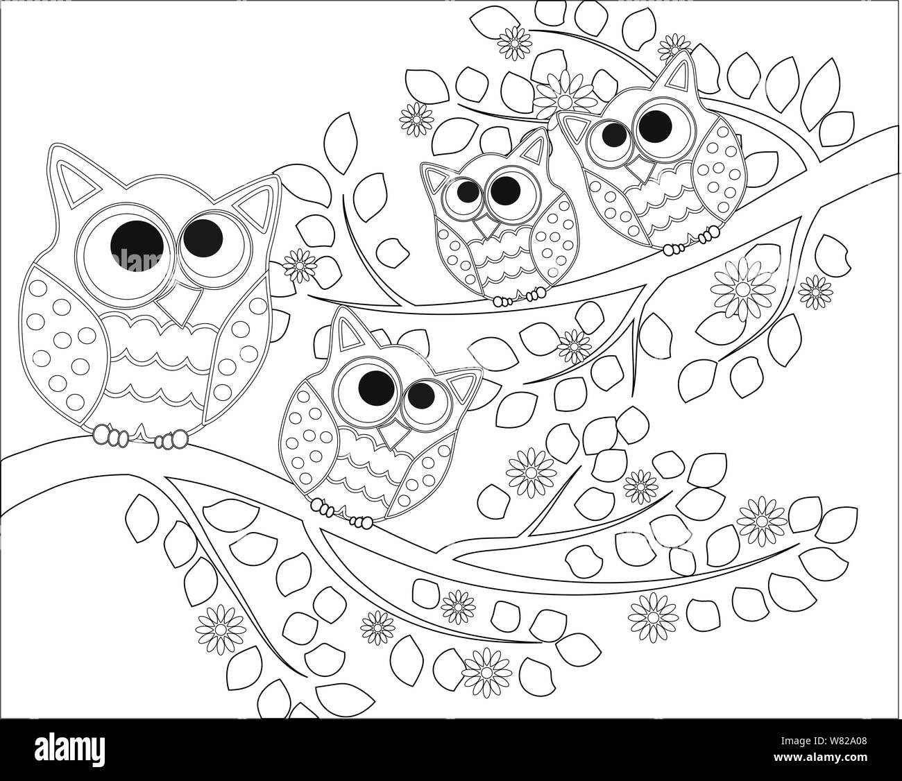 Owl coloring books for kids ages 8-12: Beautiful Owl Coloring Book  (Paperback)