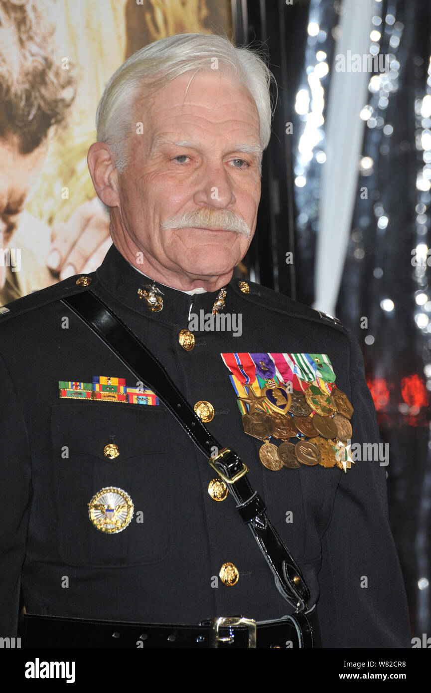 LOS ANGELES, CA. February 24, 2010: Captain Dale Dye at the premiere of HBO  miniseries 