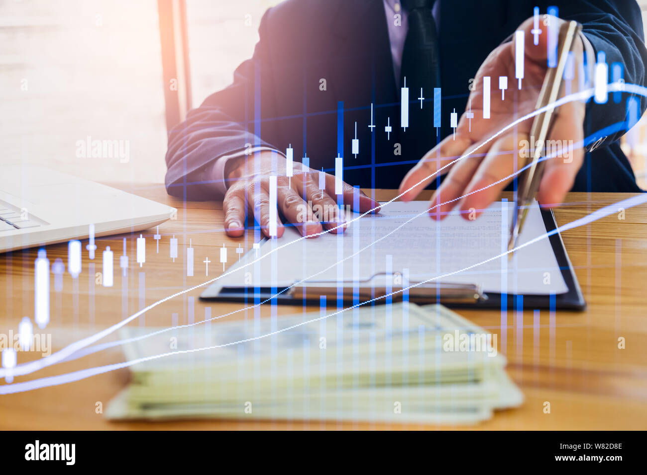 financial investment stock market trend stock vector... Stock market or forex trading graph and candlestick chart suitable for ...