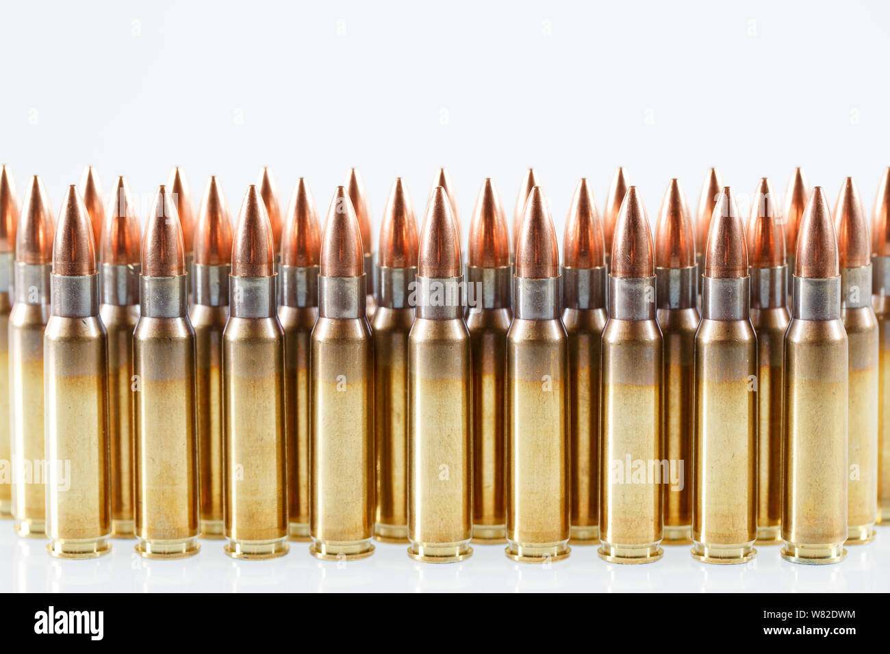 Hunting cartridges of caliber. 308 Win, weapon concept Stock Photo - Alamy