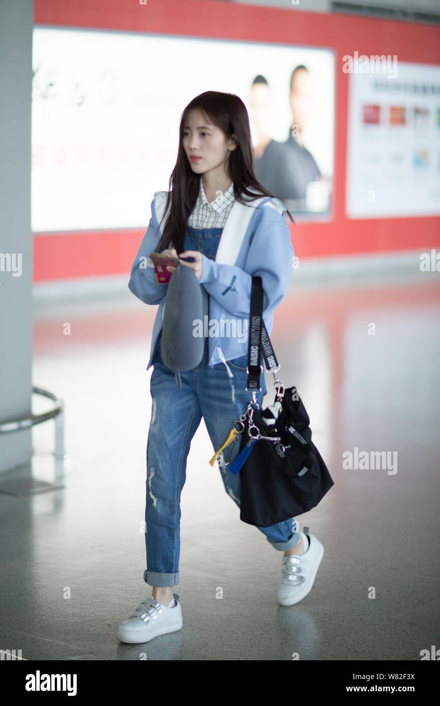 Singer and actress Ju Jingyi of Chinese girl group SNH48 is pictured at ...