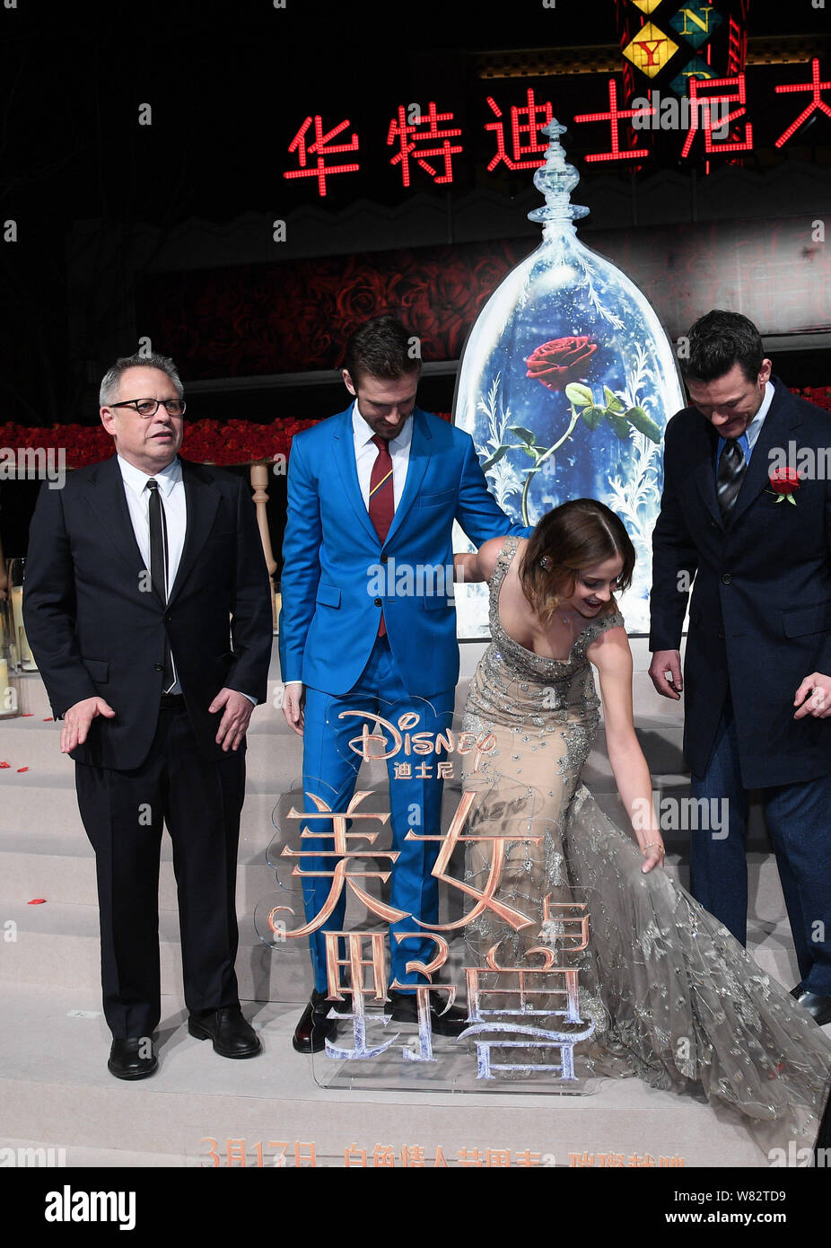 (From left) American director Bill Condon, English actor Daniel