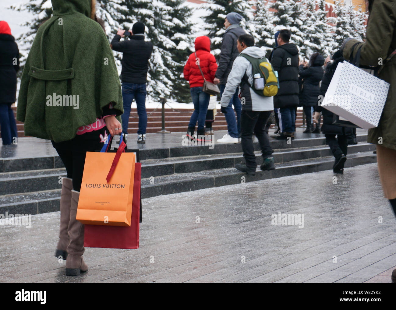 Louis Vuitton shopping trip Stock Photo - Alamy