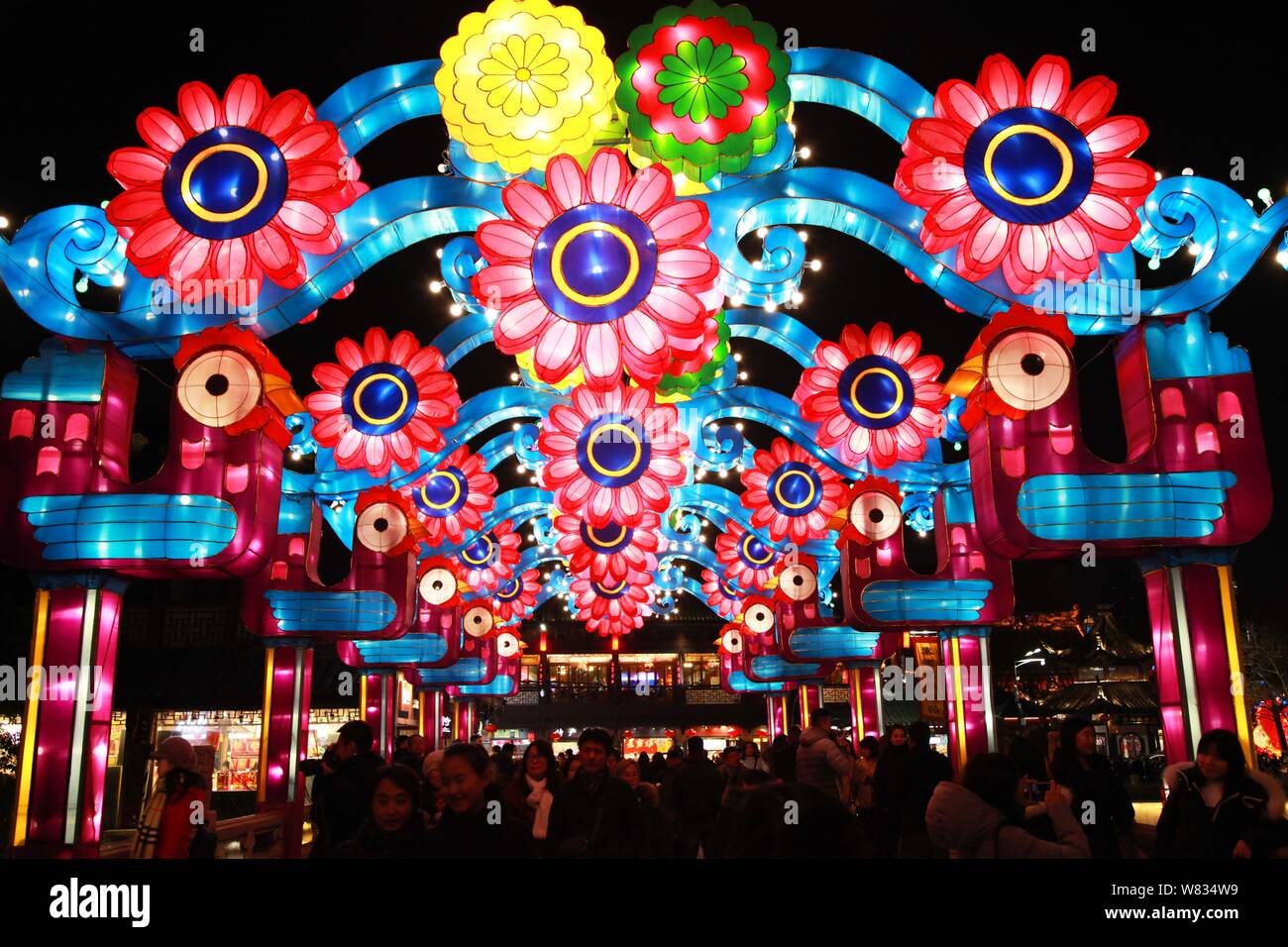 Lanterns are lit up for the Chinese Lunar New Year, also known as ...