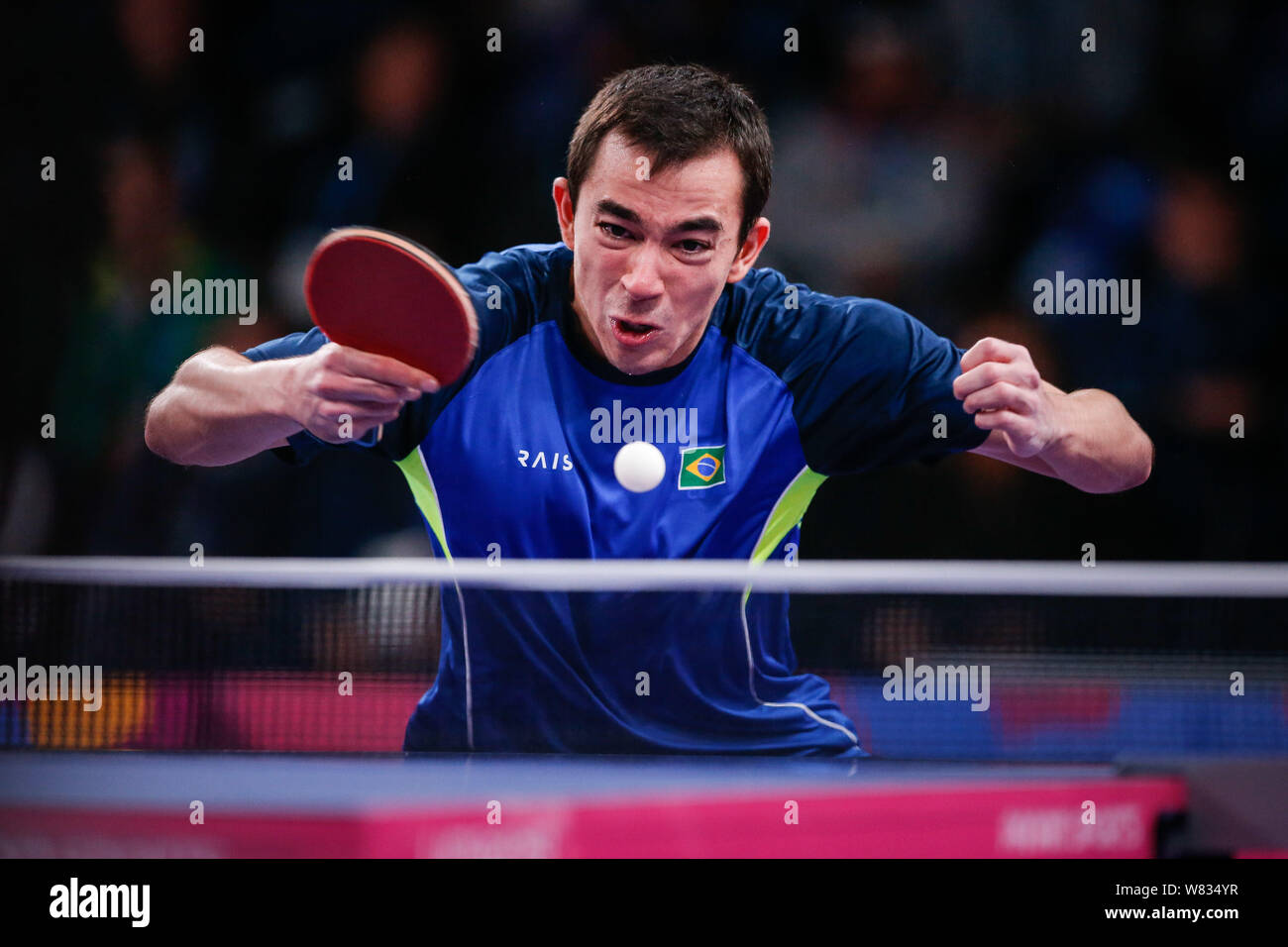 Table tennis match hi-res stock photography and images