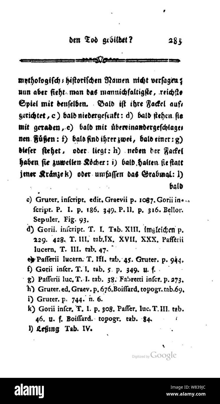 De Zerstreute Blätter II (Herder) 283. Stock Photo