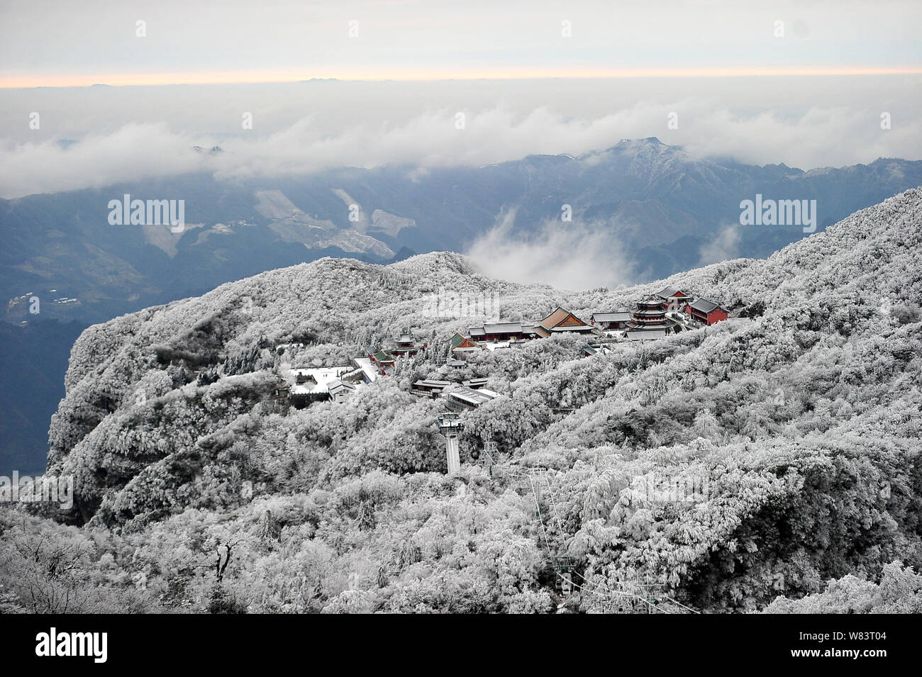 Aerial View Of Rime Covered Trees On Tianmen Mountain Or Tianmenshan Mountain In Zhangjiajie National Forest Park In Zhangjiajie City Central China Stock Photo Alamy Aerial View Of Rime Covered Trees On Tianmen Mountain Or Tianmenshan Mountain In Zhangjiajie National Forest Park In Zhangjiajie City Central China Stock Photo Alamy