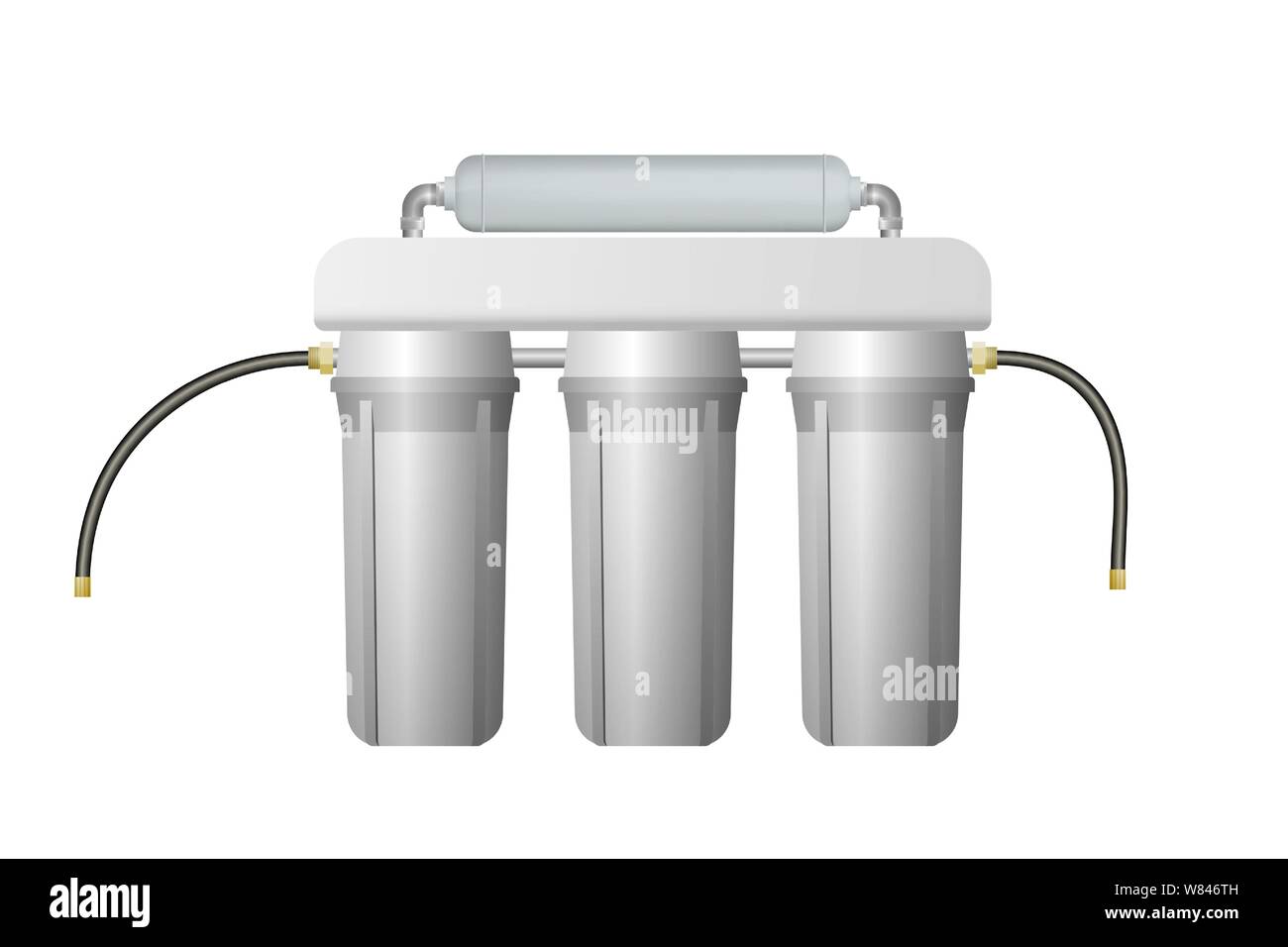 Filter for drink water purification. Vector illustration. Stock Vector