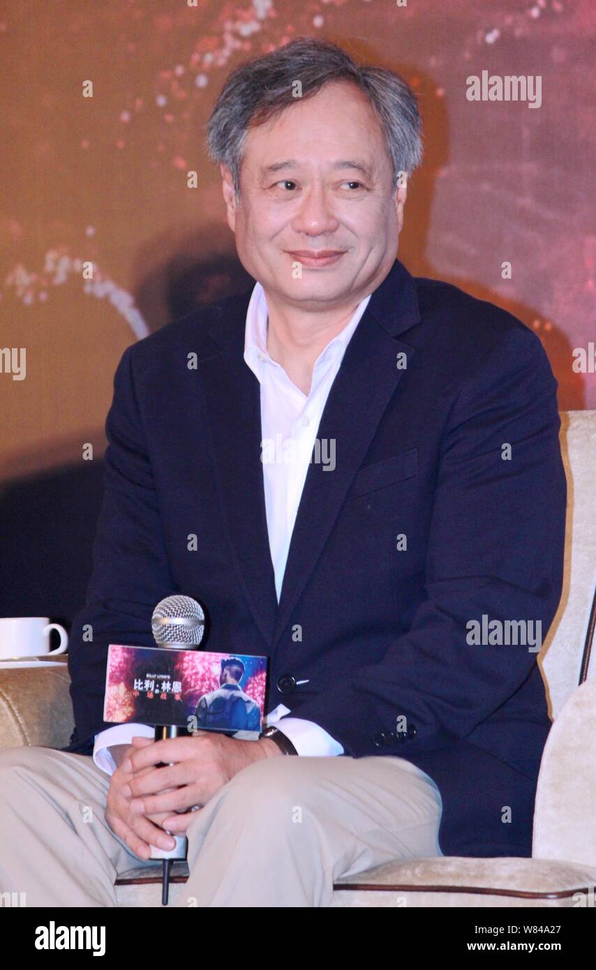 Taiwanese director Ang Lee attends a press conference for his new movie ...