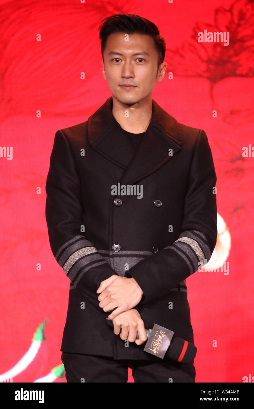 Hong Kong singer and actor Nicholas Tse attends a press conference to