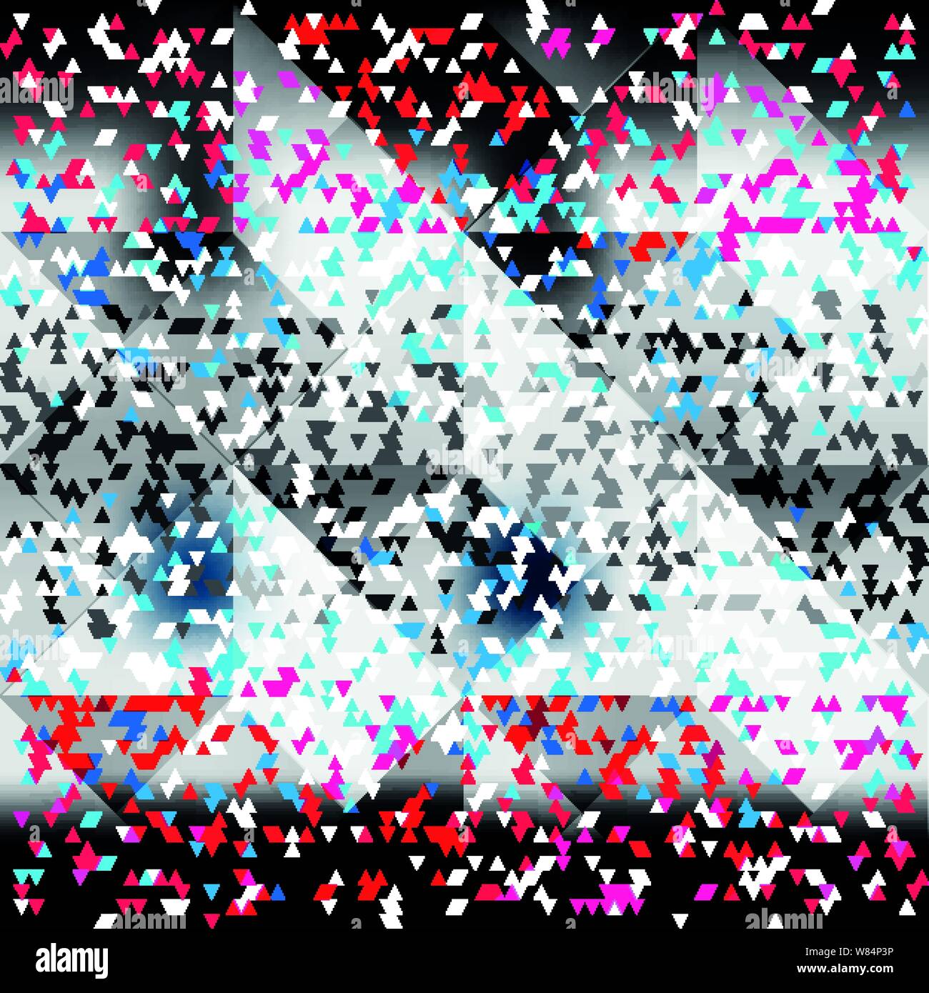 small colored polygons on a beautiful background seamless pattern Stock Vector