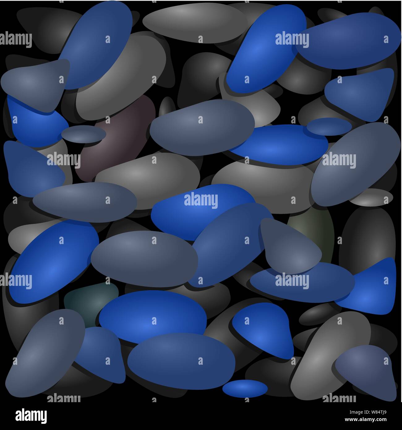 Background from multi colored stones. Vector image Stock Vector