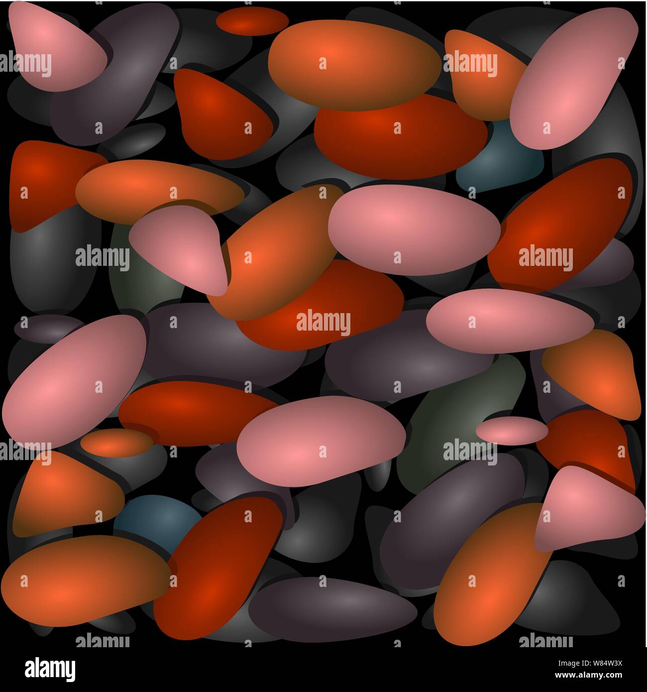 Background from multi colored stones. Vector image Stock Vector