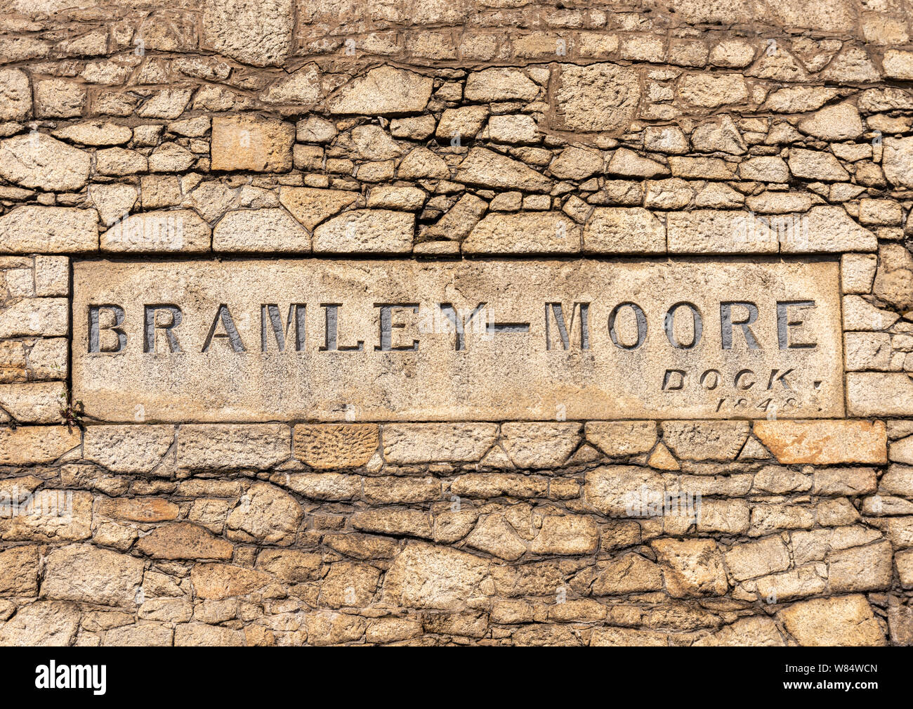 Bramley Moore Dock Liverpool, future home for the new Everton FC stadium Stock Photo