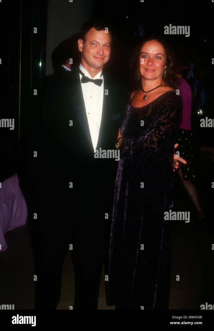 Beverly Hills, California, USA 28th October 1994 Actor Gary Sinise and Moira Harris attend the 1994 Carousel of Hope Ball to Benefit the Barbara Davis Center for Childhood Diabetes on October 28, 1994 at the Beverly Hilton Hotel in Beverly Hills, California, USA. Photo by Barry King/Alamy Stock Photo Stock Photo