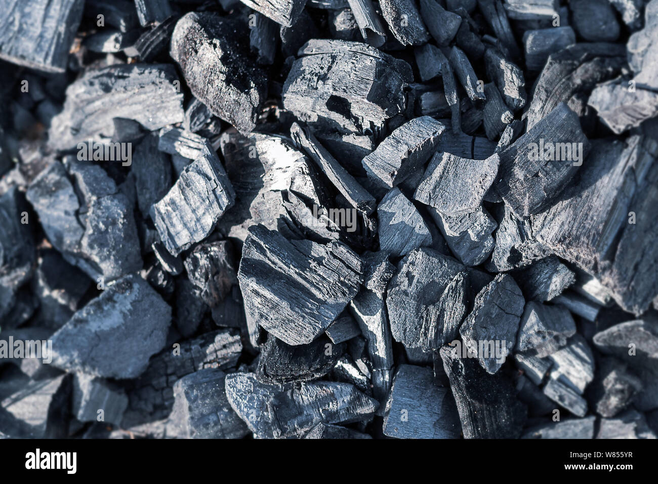 Top view of black burnt embers. Contrast texture of burnt wood Stock ...