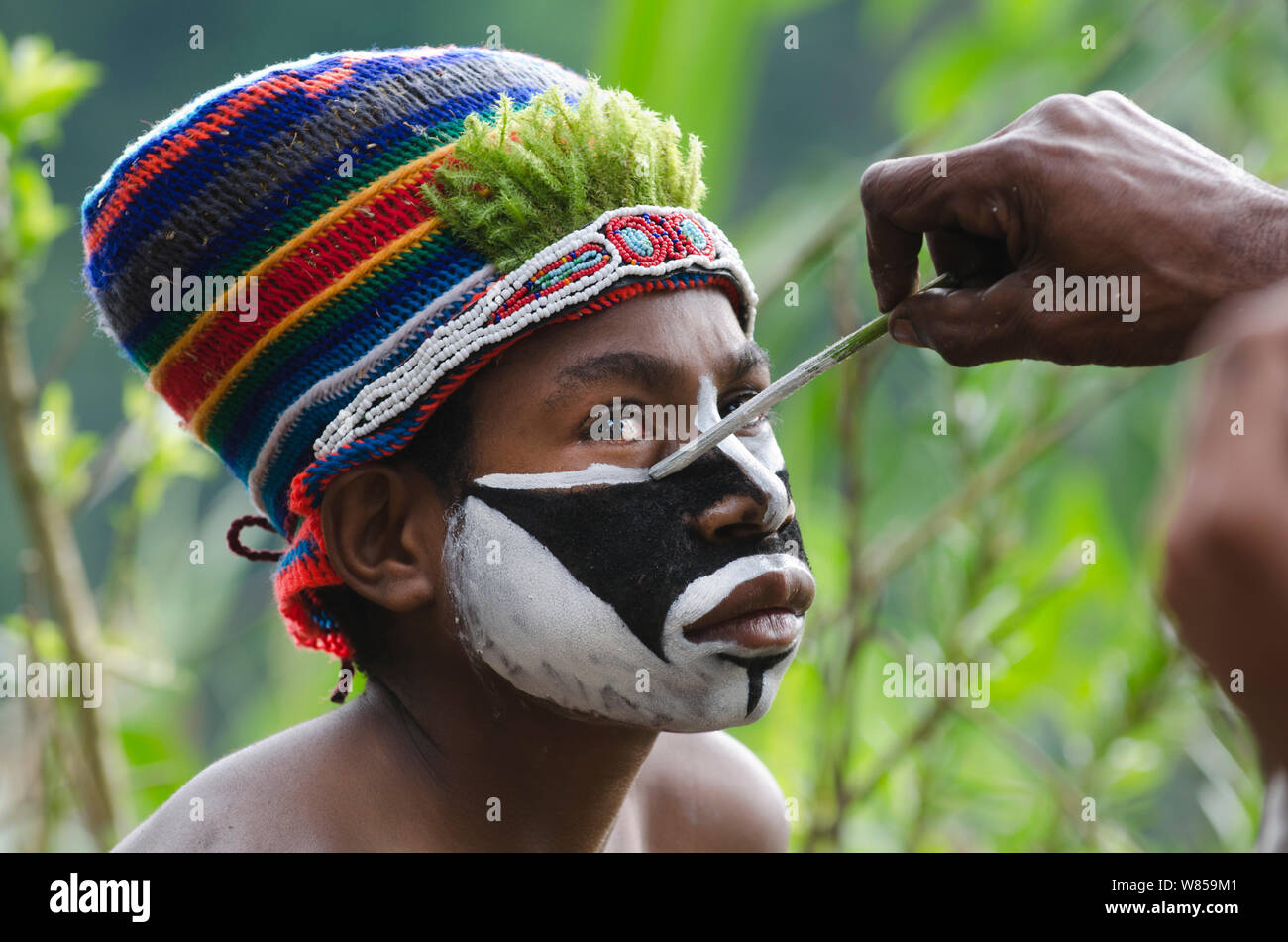 Ceremonial face paint hi-res stock photography and images - Alamy