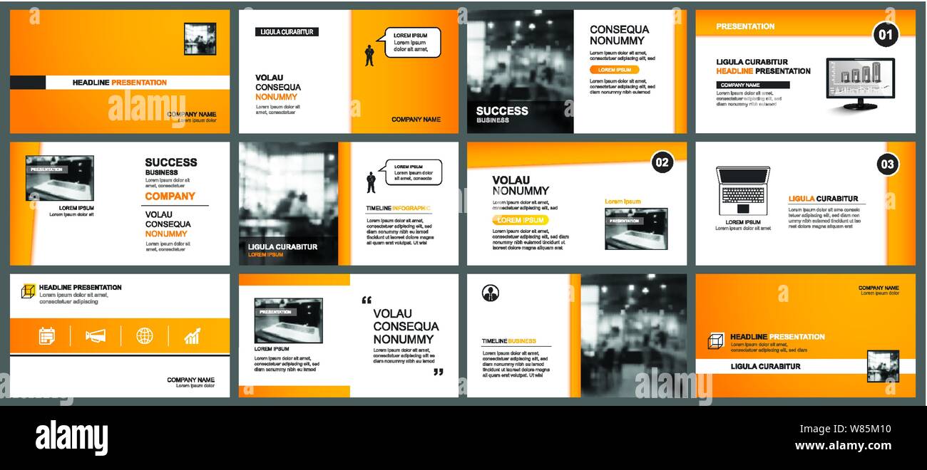 Presentation and slide layout template. Design orange keynote in Pertaining To Keynote Brochure Template