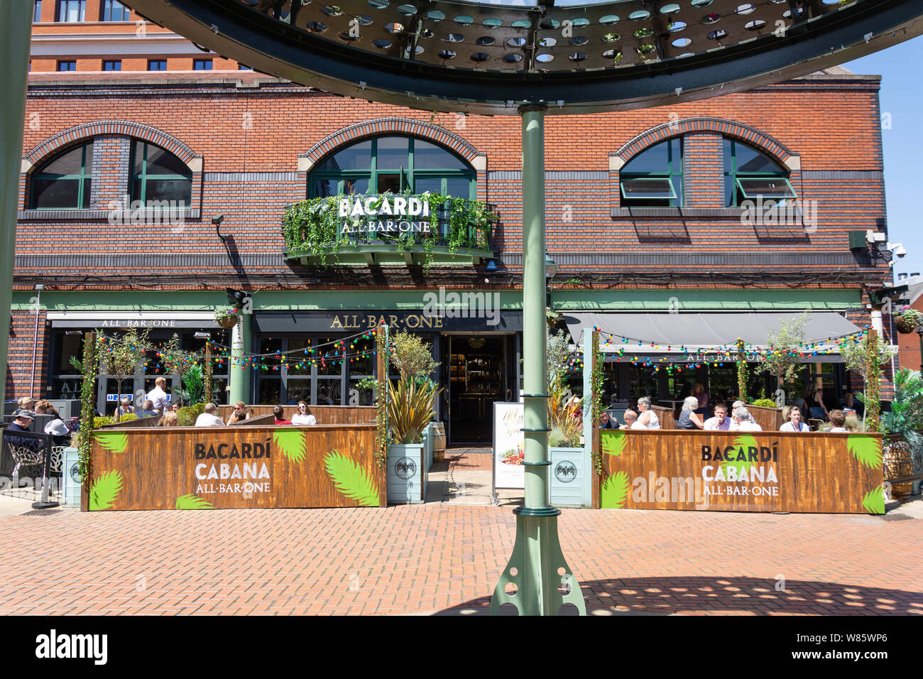 All Bar One restaurant, The Water's Edge, Brindleyplace, Westside District, Birmingham, West Midlands, England, United Kingdom Stock Photo