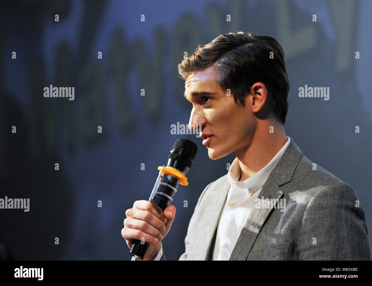 Russian actor and model Matvey Lykov attends a promotional event for ...