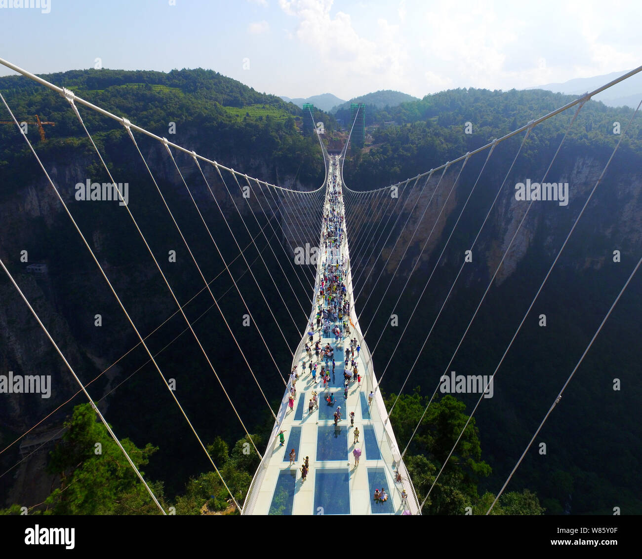 Aerial View Of The World S Longest And Highest Glass
