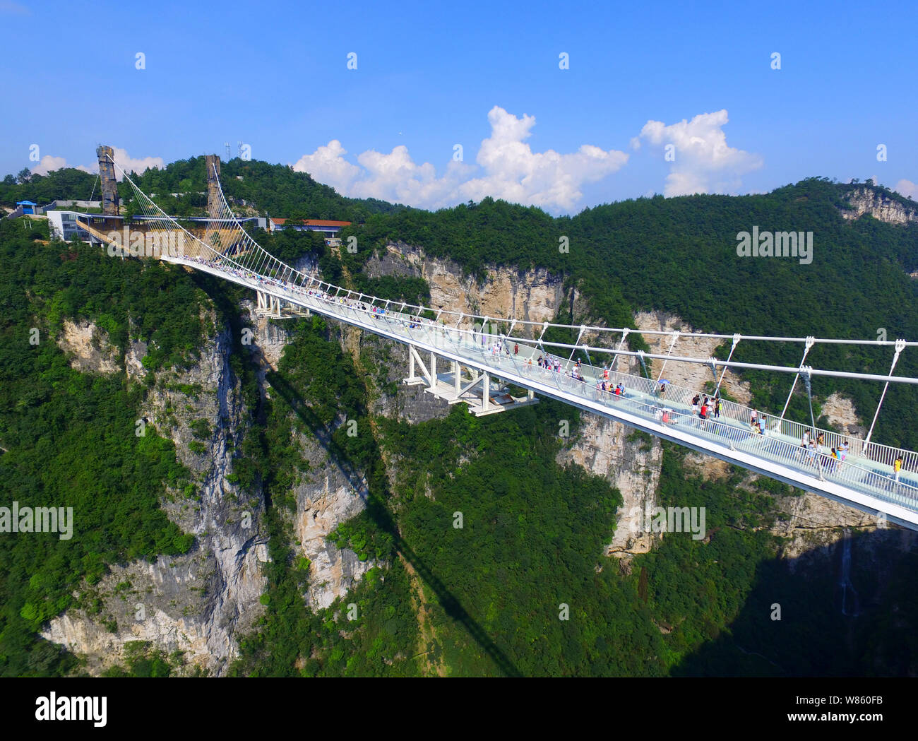 Aerial View Of The World S Longest And Highest Glass