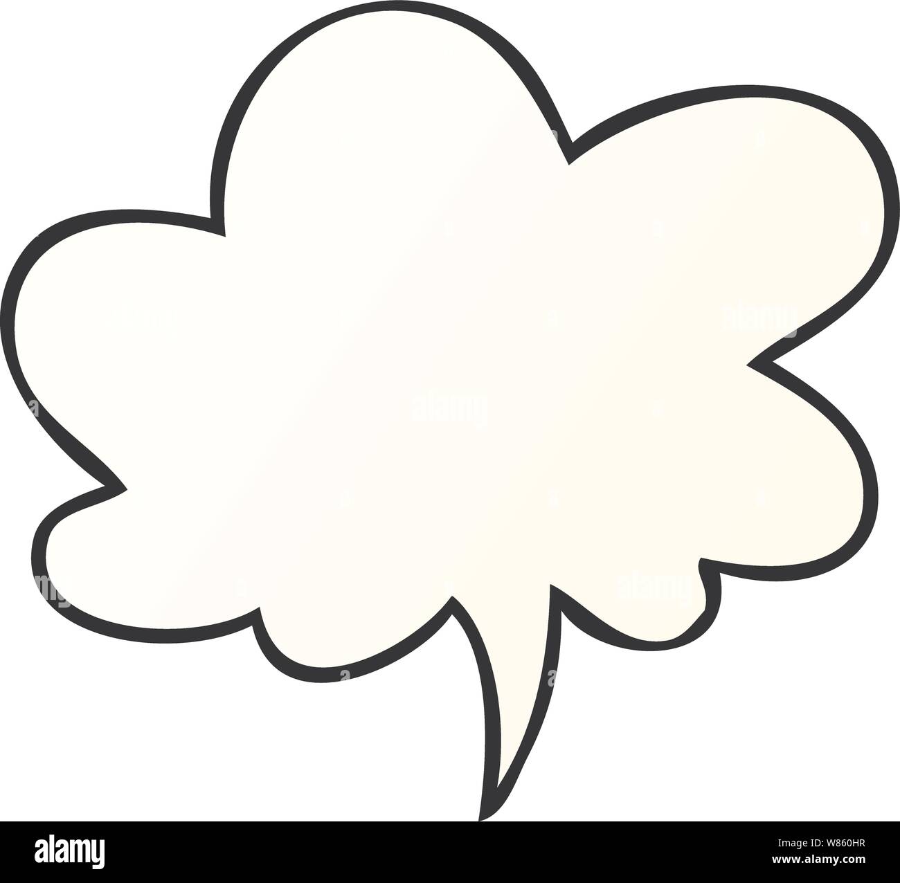 cartoon speech bubble in smooth gradient style with speech bubble in ...