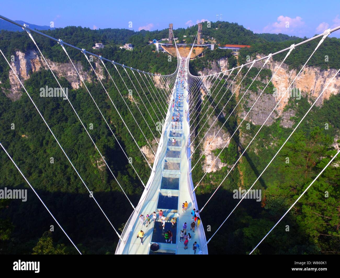 Aerial View Of The World S Longest And Highest Glass