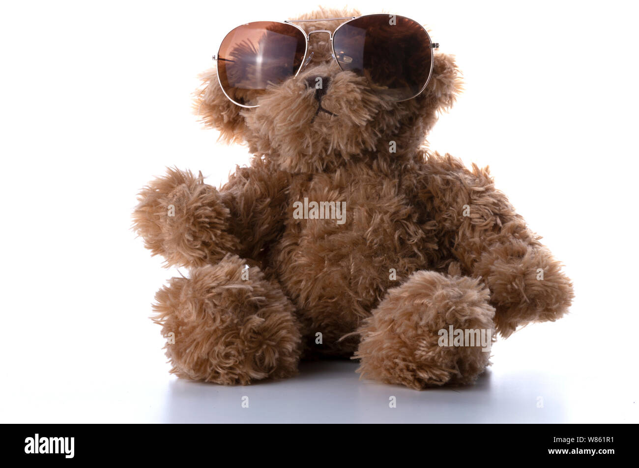 teddy bear wearing glasses