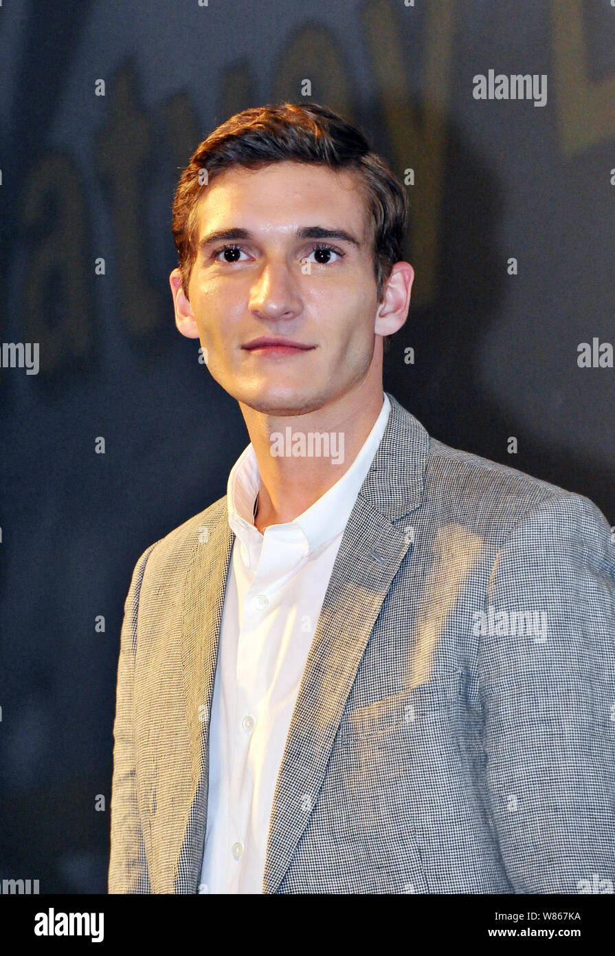 Russian actor and model Matvey Lykov attends a promotional event for ...