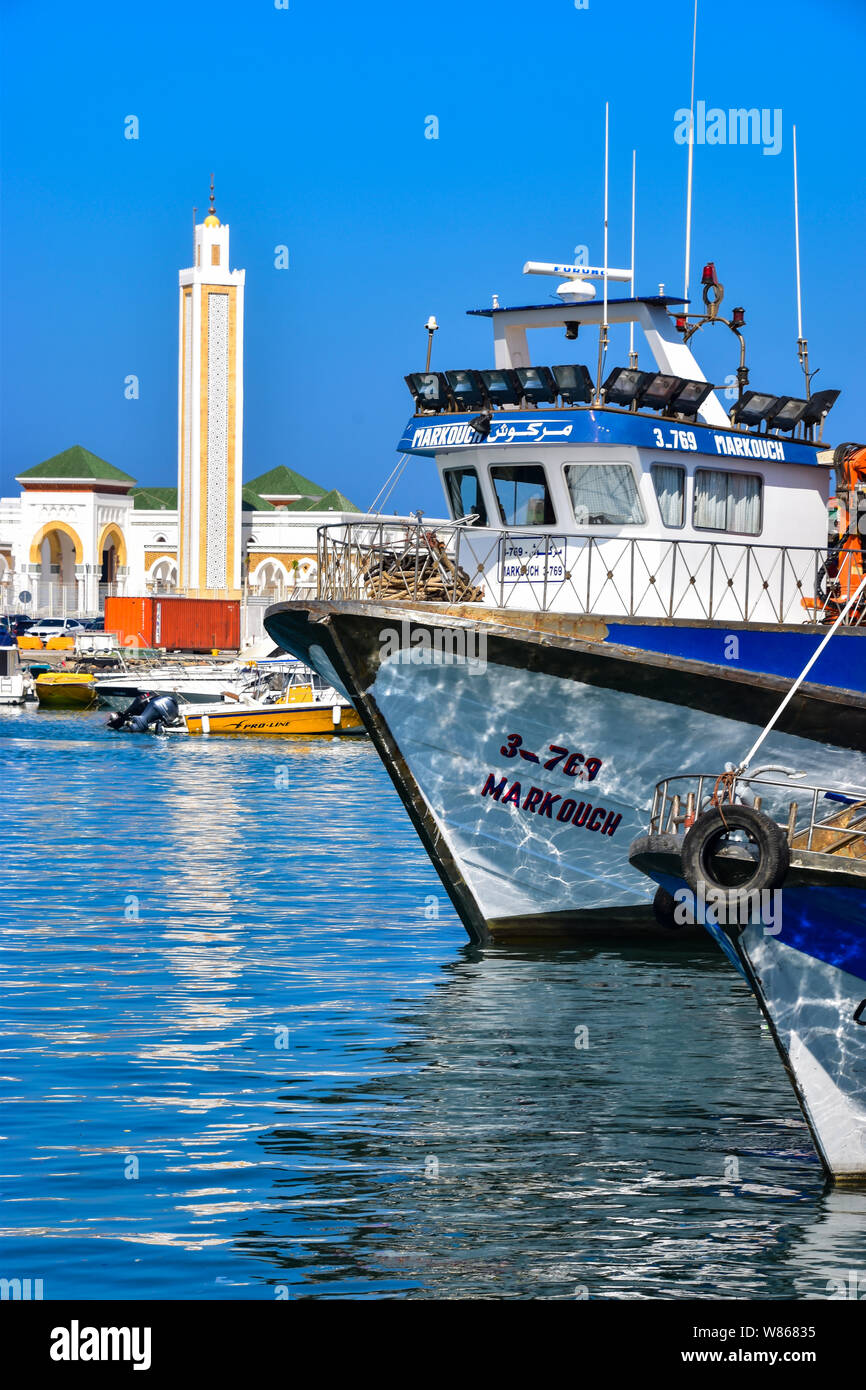 Fishing Boats, Port of Tangier, Tanger, Morocco Stock Photo Alamy