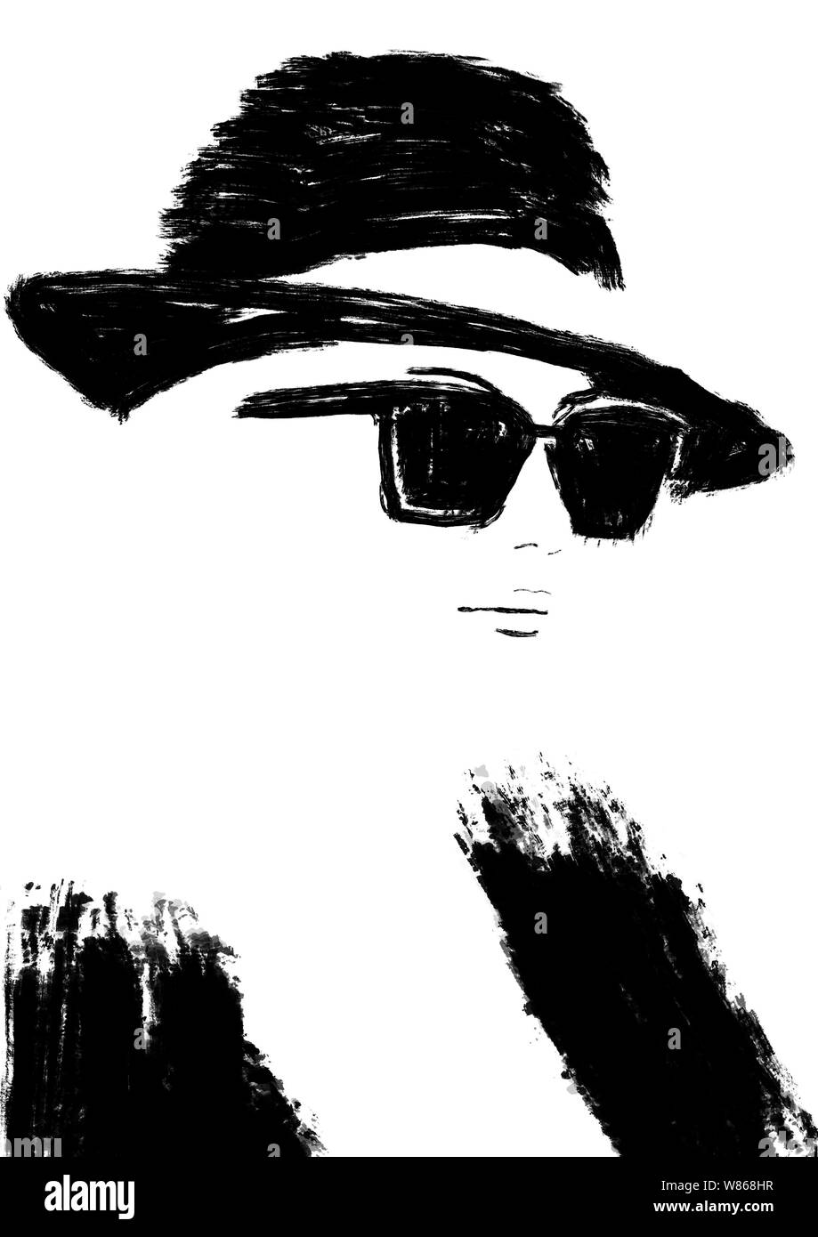 Chanel fashion illustration Black and White Stock Photos & Images - Alamy
