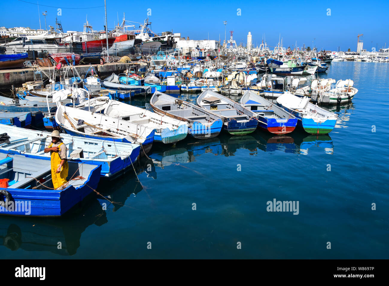 Fishing Boats, Port of Tangier, Tanger, Morocco Stock Photo Alamy