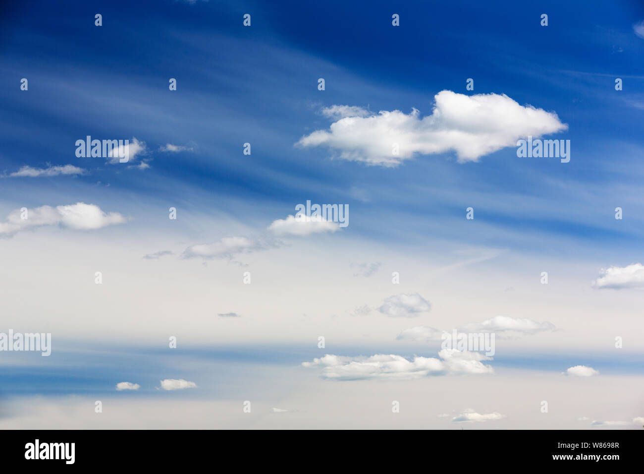 Blue summer sky with clouds hi-res stock photography and images - Alamy