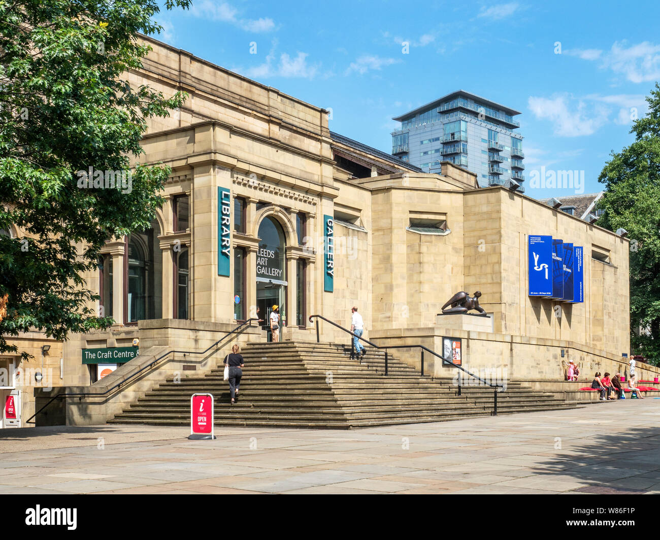 Leeds Art Gallery on The Headrow in Leeds West Yorkshire England Stock