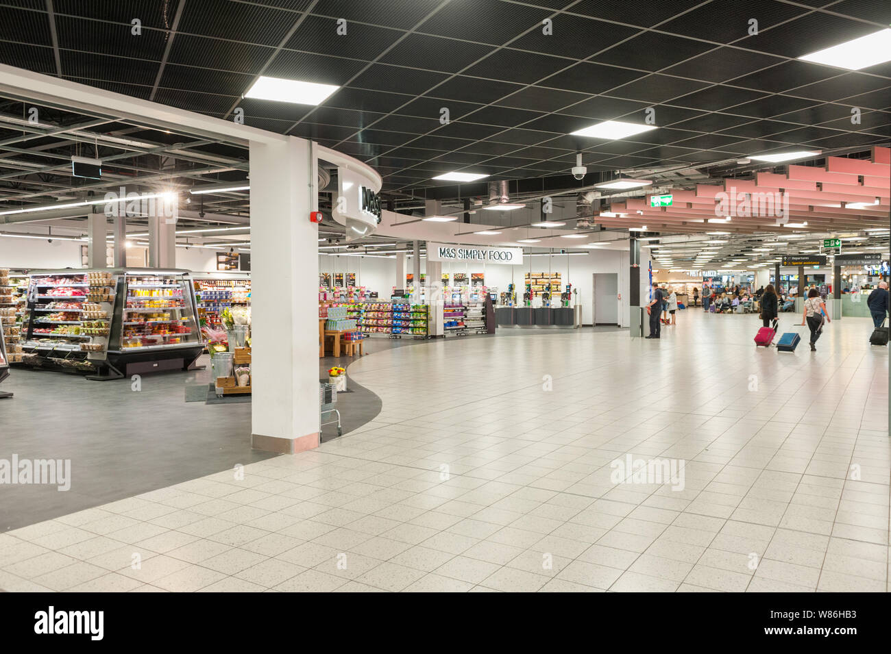 London Luton Airport shopping area Stock Photo